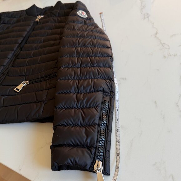 Moncler Longue Saison Blen Giubbotto Black Down Puffer Jacket Women's Medium - Picture 6 of 11